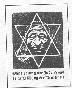 Pic: 'Without the extinction of the Jewish race, there is no salvation for humanity,' Propaganda stamp, Germany c. 1937
